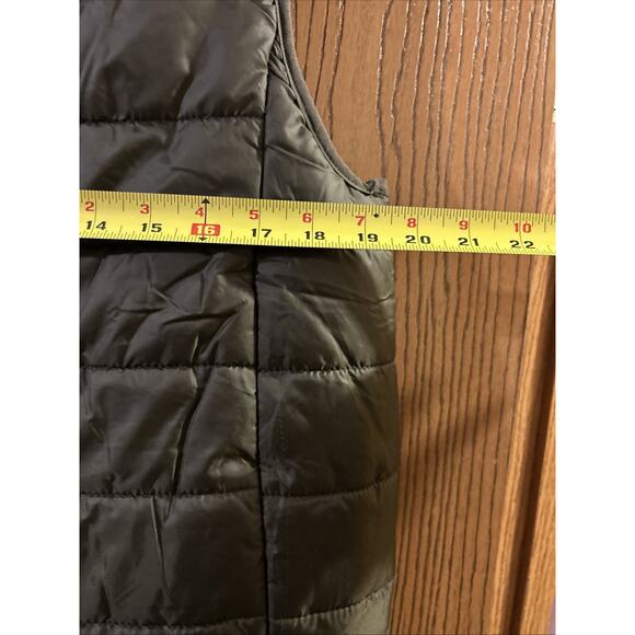 Raw 7 Design M Men's Puffer Vest Waterproof Light Fill Green Outdoor Camping - Picture 6 of 6